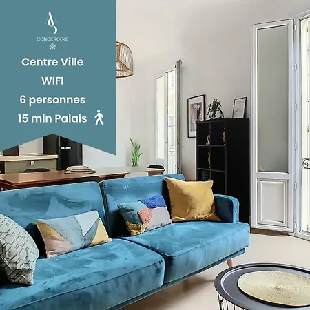 Saint Jean - 6 Pers 90m2 - 15 Min Palais - Climatise Apartamento Cannes